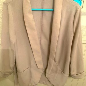 NEUTRAL CASUAL BLAZER W POCKETS
